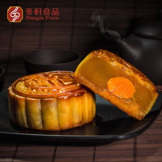 麦轩_如意四喜铁盒月饼105gX4个蛋黄水果口味中秋节礼盒